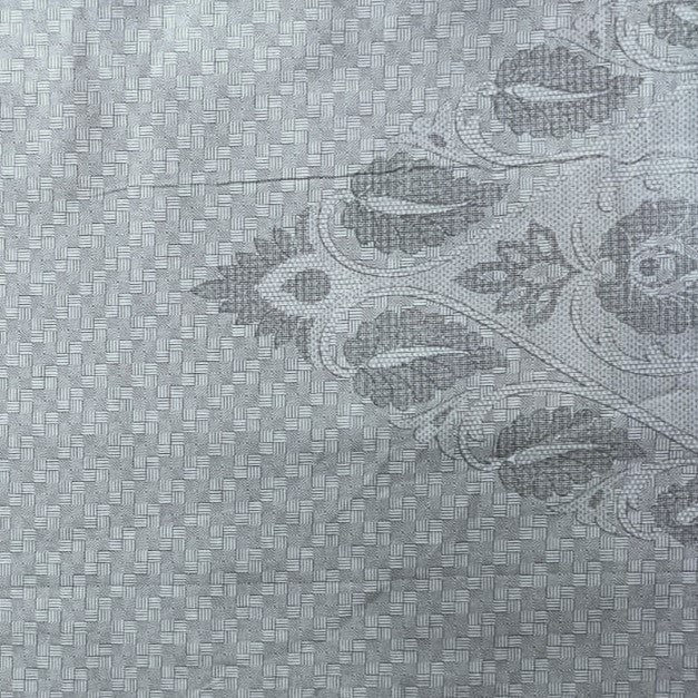 Grey Jacquard Premium Cotton Bedsheet Set - King Size (108 X 108 Inches)