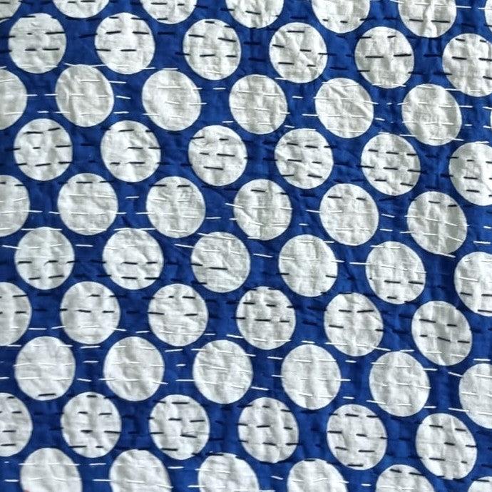 Handmade kanta Work bedsheet