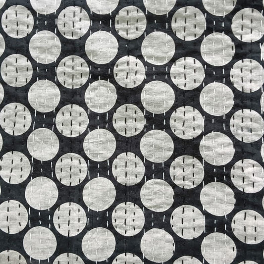Handmade kanta Work bedsheet