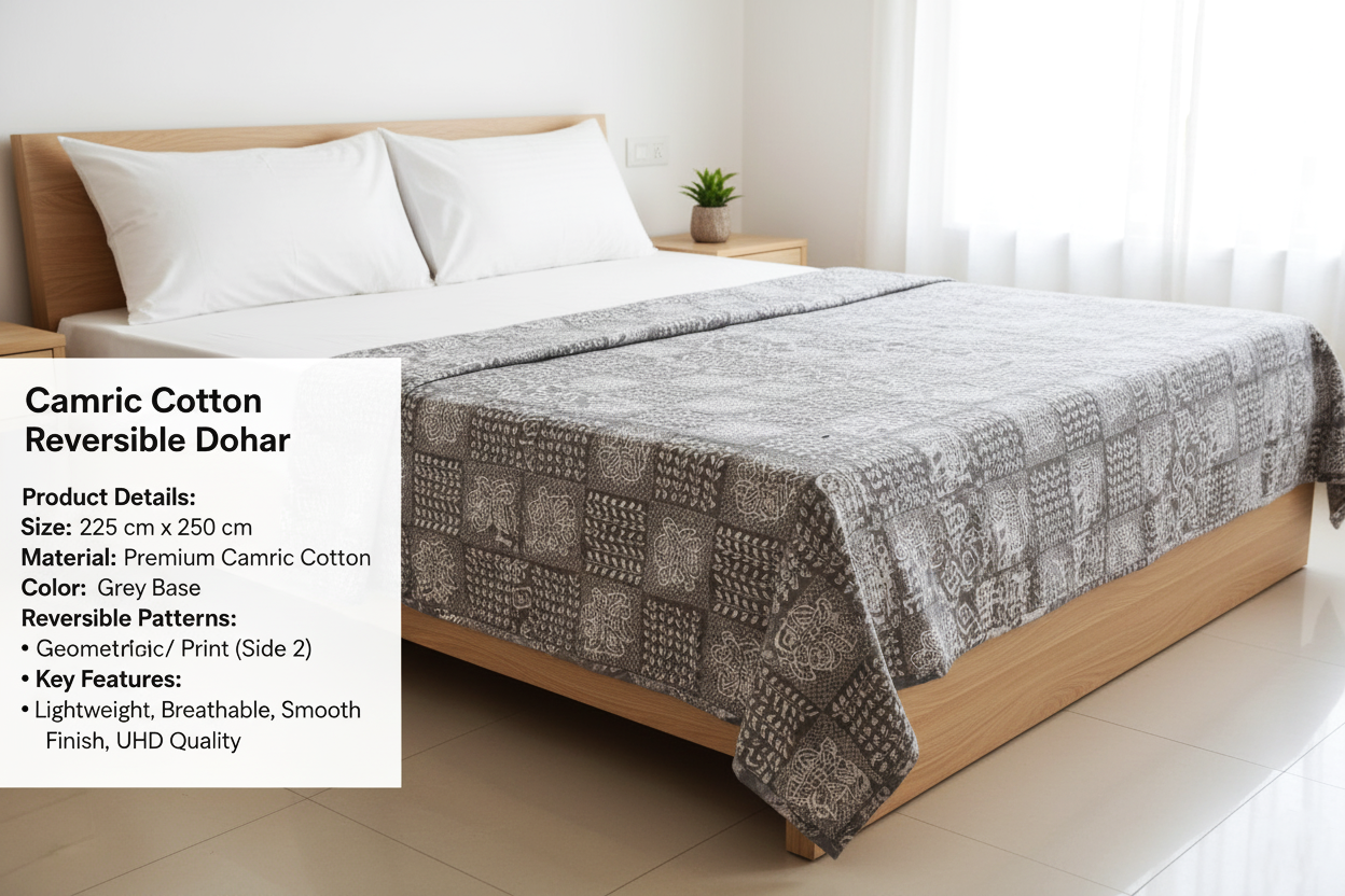Camric Cotton Reversible Double Bed Dohar