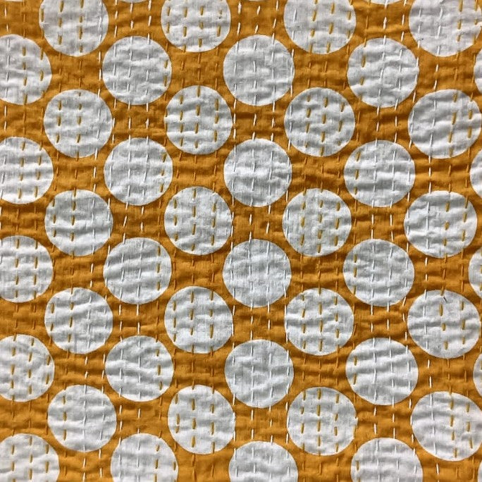 Handmade kanta Work bedsheet