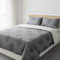Grey Jacquard Premium Cotton Bedsheet Set - King Size (108 X 108 Inches)