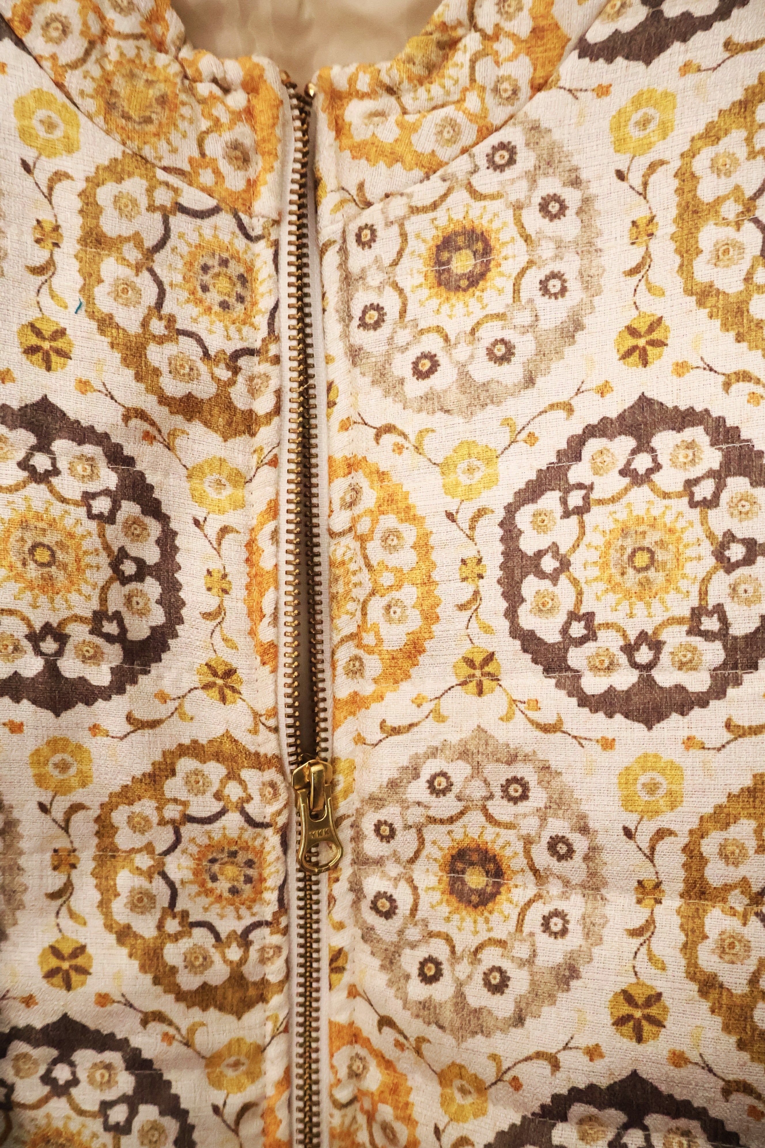 Vintage-Inspired Mandala Quilted Jacket for Women