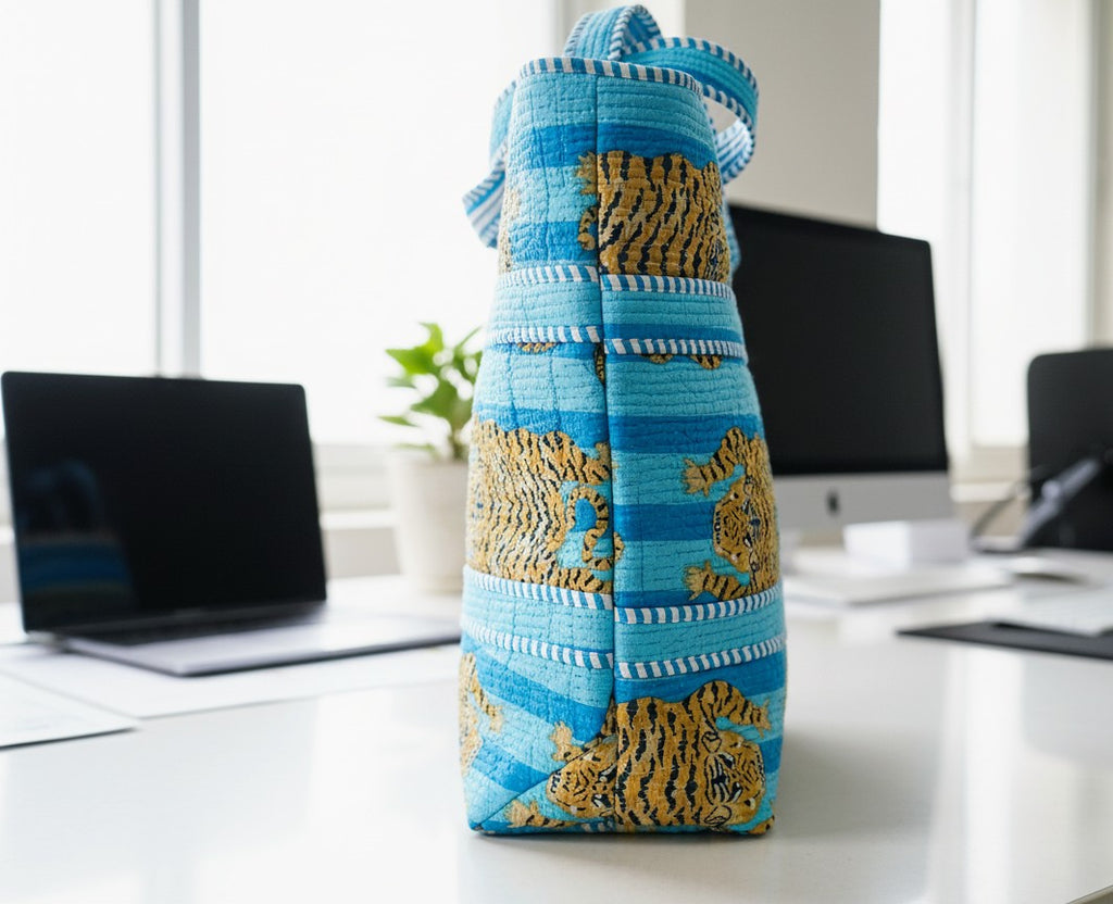 Junglee Tiger Print Tote Bag