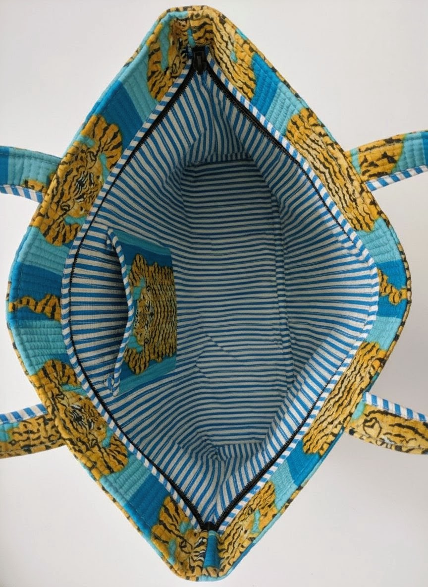 Junglee Tiger Print Tote Bag