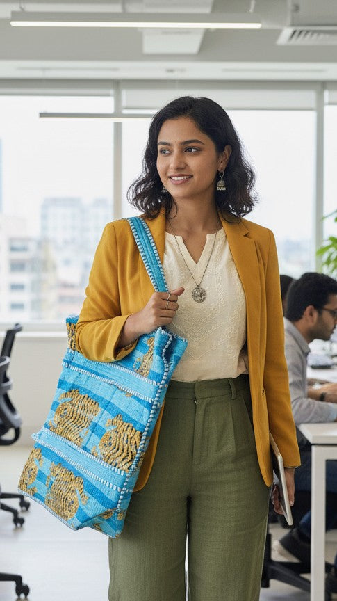 Junglee Tiger Print Tote Bag