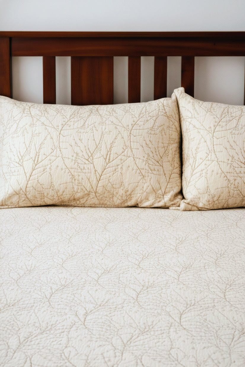 Luxury Botanical Cotton Bedsheet Set | King Size (108*108 Inches)