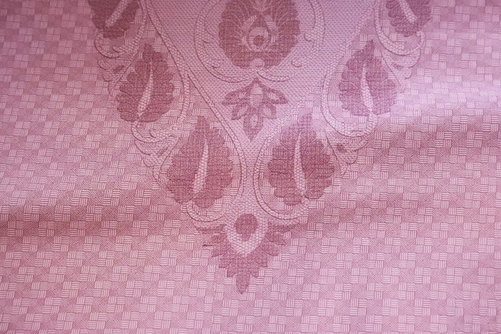 Royal Blush Damask Bedsheet Set (108X108 Inches) | King Size